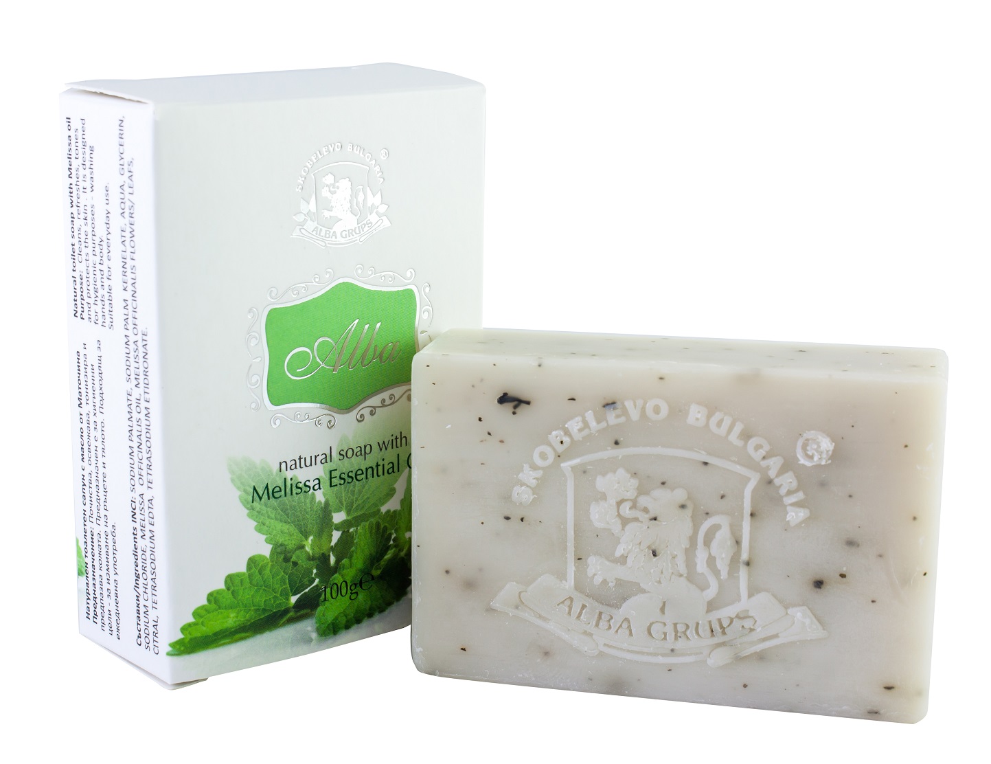 Natural Soap - with Melissa Essential Oil (100g)