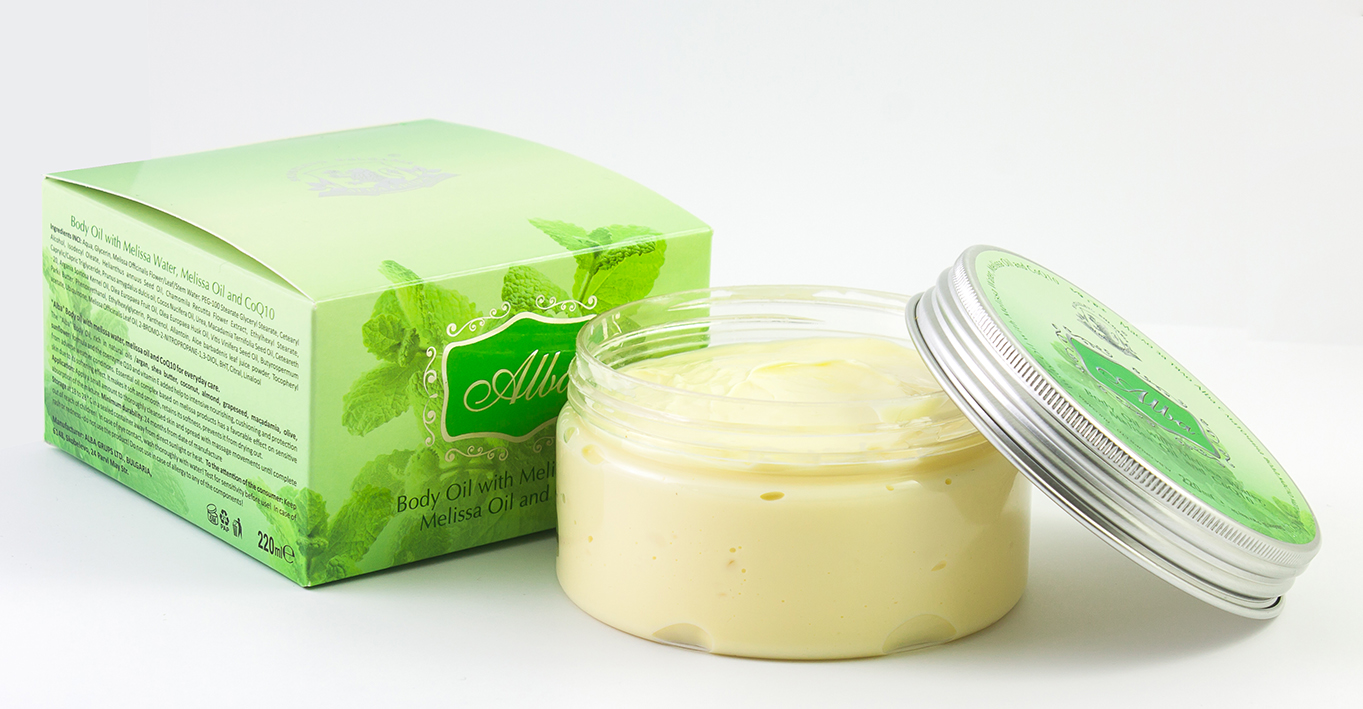 Body Oil with Melissa Water, Melissa Oil and CoQ10